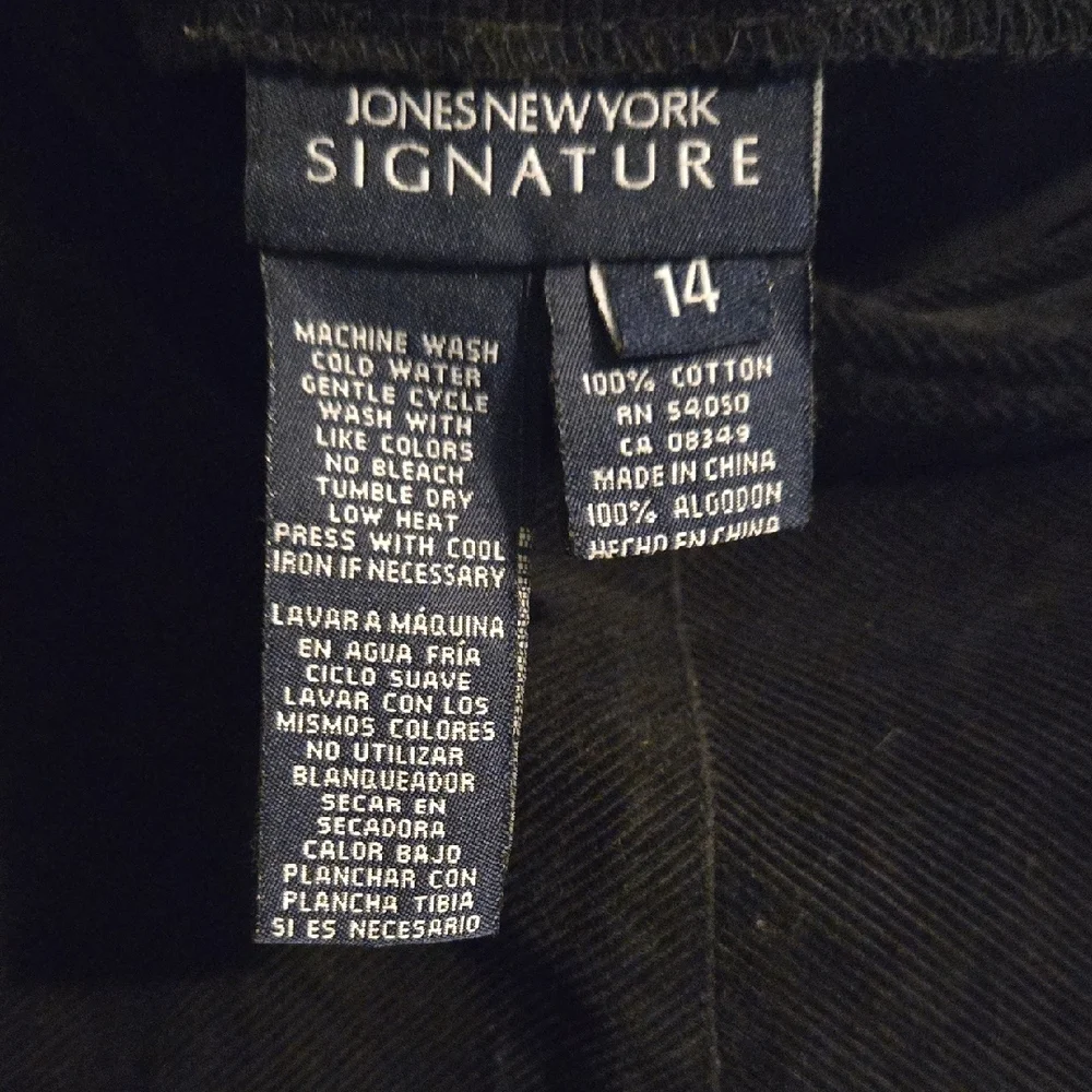 Jones New York Black Midi A-Line Skirt - Picture 2 of 6